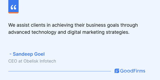 Marketing quote by Obelisk Infotech